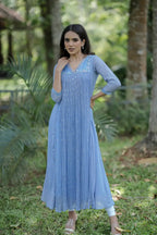 Handworked Pleated Kurta