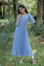 Handworked Pleated Kurta