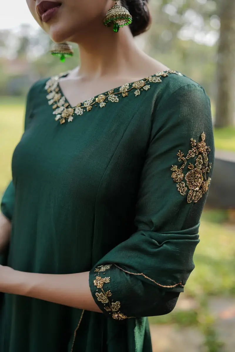 Handworked 3 Panel Kurta with Dupatta