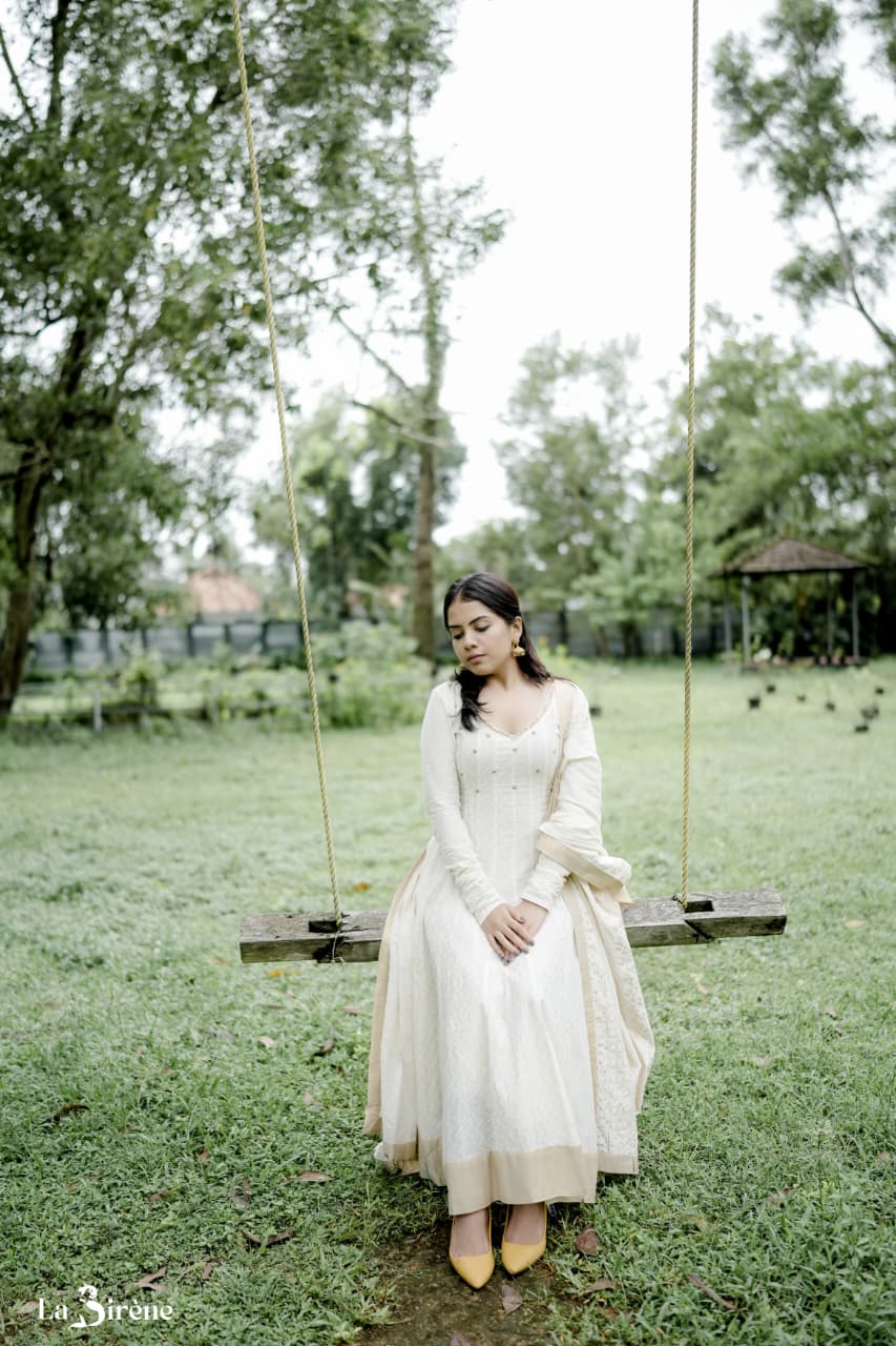 Handworked Panel Cut Kurta with Dupatta