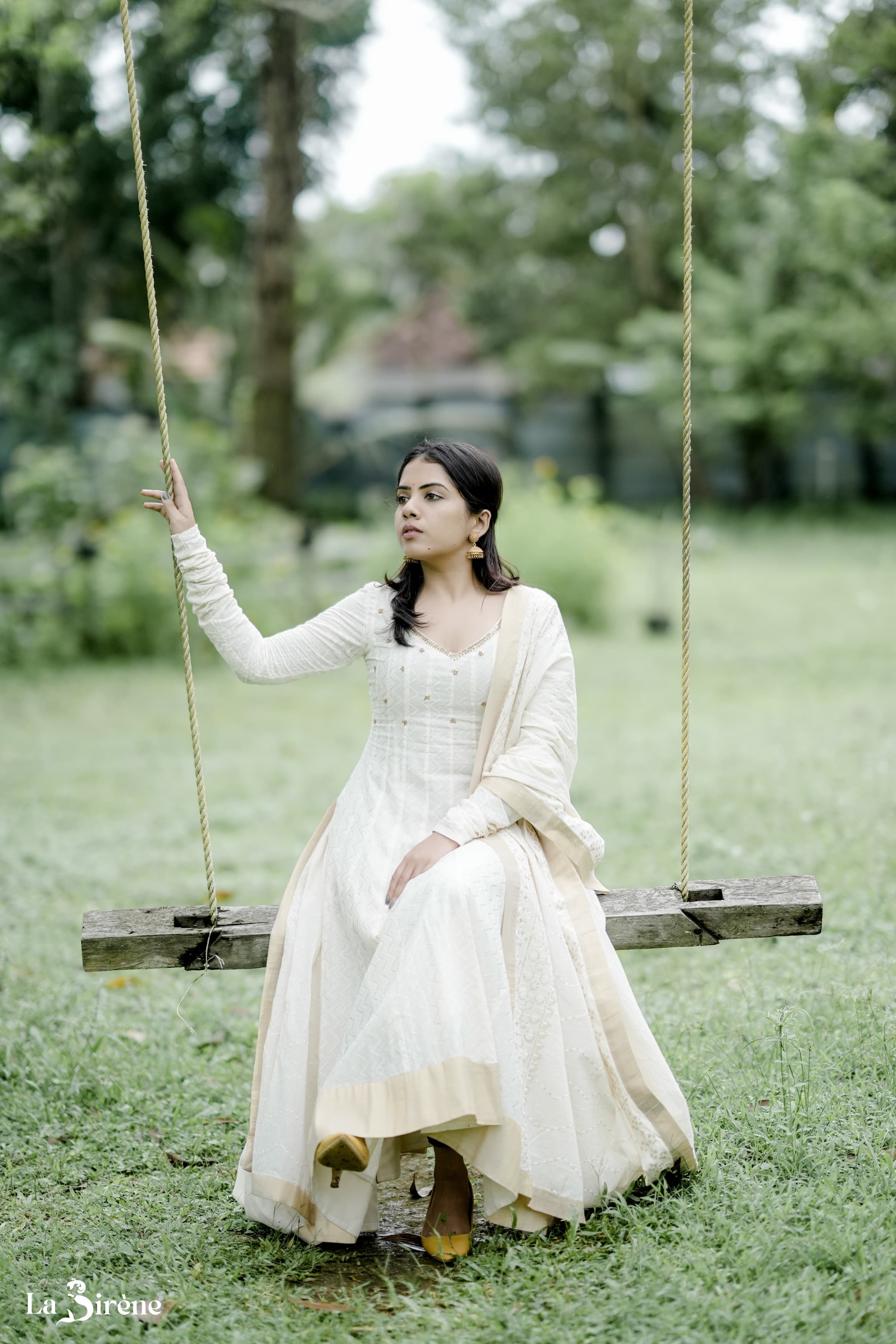 Handworked Panel Cut Kurta with Dupatta