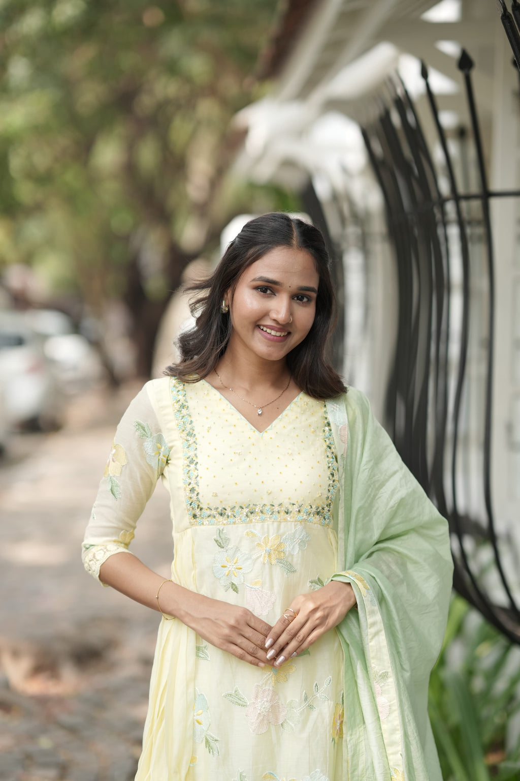 Handworked Designer Kurta with Dupatta