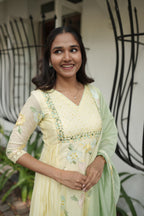 Handworked Designer Kurta with Dupatta