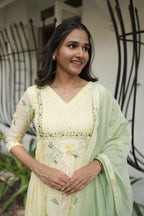 Handworked Designer Kurta with Dupatta
