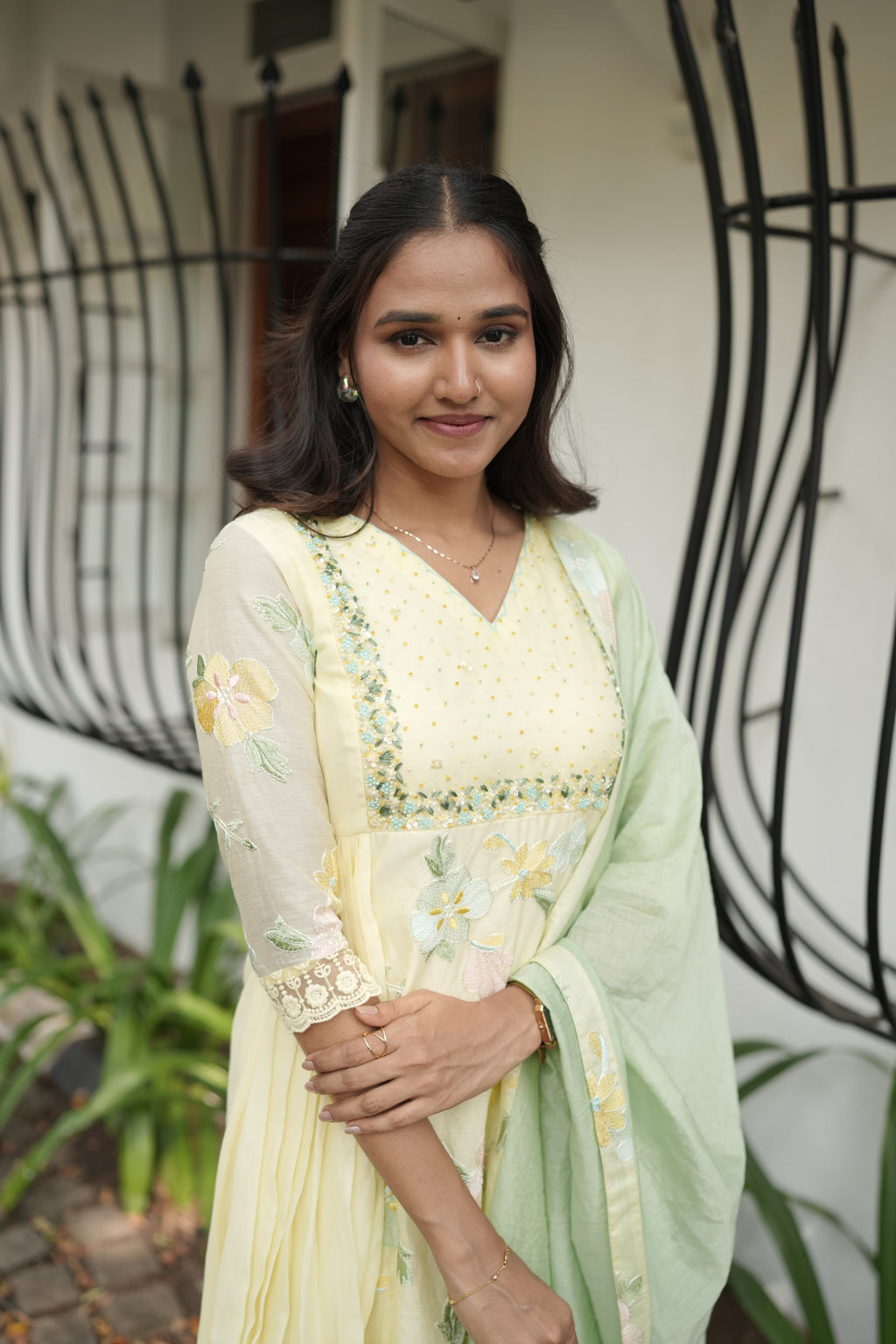 Handworked Designer Kurta with Dupatta