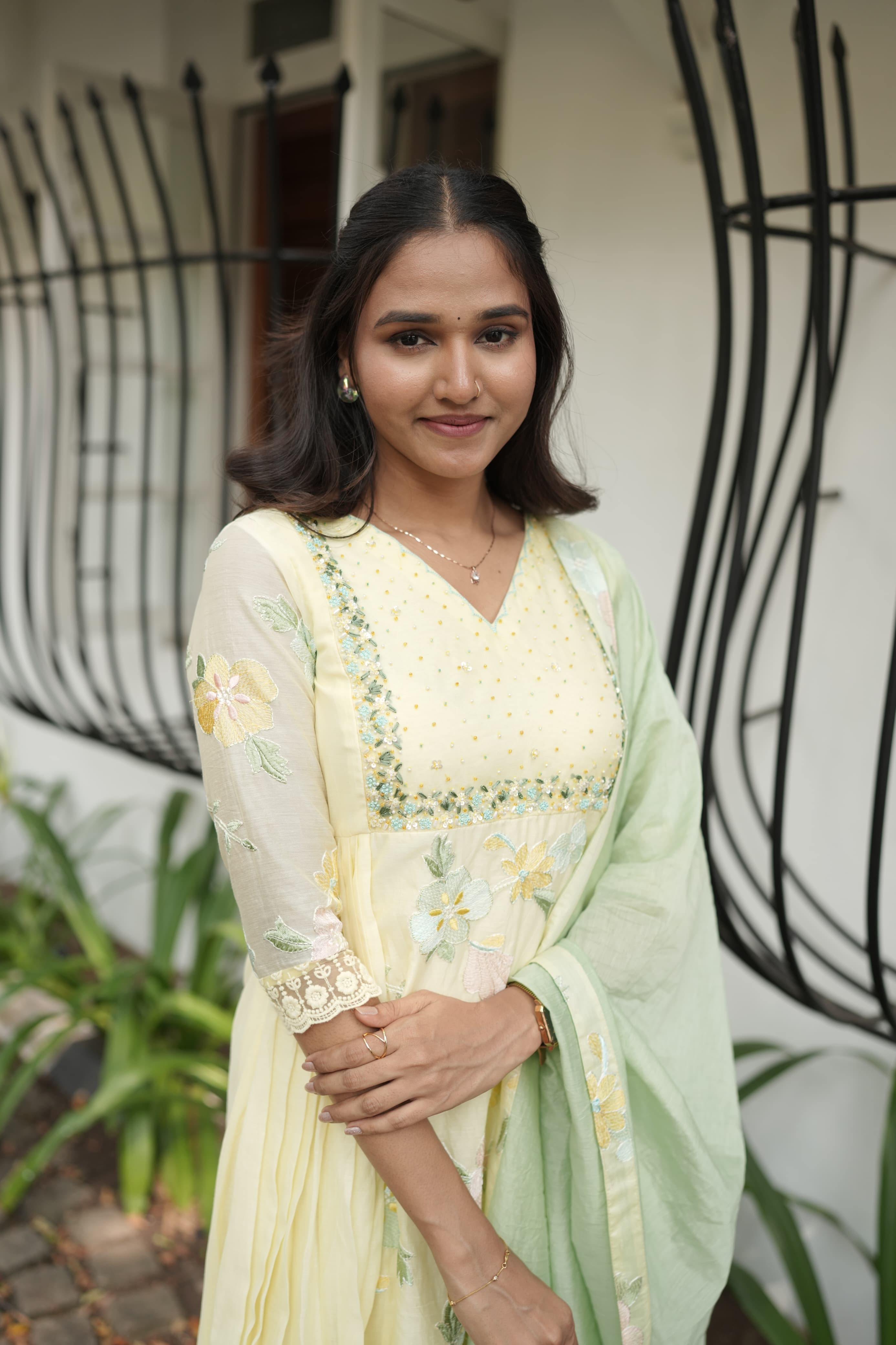 Handworked Designer Kurta with Dupatta